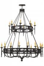 Meyda Blue 152111 - 70&#34;W Gina 24 LT Two Tier Chandelier