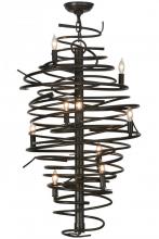 Meyda Blue 152135 - 21&#34;W Cyclone 9 LT Chandelier