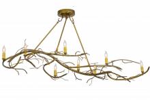 Meyda Blue 152375 - 57&#34;L Winter Solstice 8 LT Oblong Chandelier