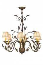 Meyda Blue 154148 - 30&#34;W Bordeaux 6 LT Chandelier