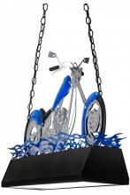 Meyda Blue 154966 - 38&#34; Long Motorcycle Oblong Pendant