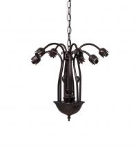 Meyda Blue 15513 - 16&#34; Wide Lily 7 Light Chandelier Hardware