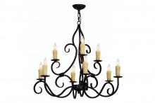 Meyda Blue 157462 - 36" Wide Clayton 9 Light Chandelier