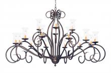 Meyda Blue 157991 - 72" Wide Sienna 18 Light Two Tier Chandelier