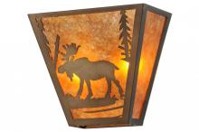 Meyda Blue 158334 - 13&#34; Wide Moose Creek Wall Sconce