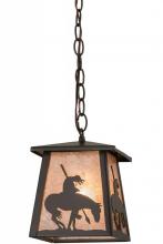 Meyda Blue 160878 - 7" Square Trails End Pendant