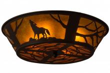 Meyda Blue 162070 - 22" Wide Wolf on the Loose Flushmount