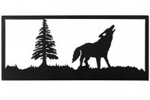 Meyda Blue 162079 - 18&#34;W Lone Wolf Wall Art