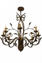 Meyda Blue 162407 - 36&#34; Wide Bordeaux 8 Light Chandelier