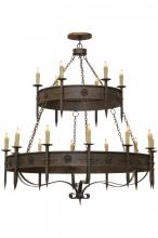 Meyda Blue 162417 - 69&#34;W Calandra 18 LT Two Tier Chandelier