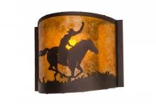 Meyda Blue 163132 - 12&#34; Wide Cowboy Wall Sconce