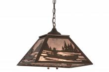 Meyda Blue 166329 - 16&#34;Sq Canoe At Lake Pendant