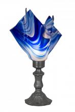 Meyda Blue 176784 - 14&#34; High Handkerchief Curacao Swirl Accent Lamp