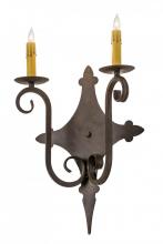 Meyda Blue 177298 - 12&#34;W Angelique 2 LT Wall Sconce