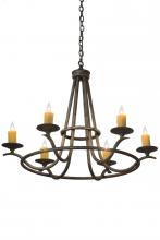 Meyda Blue 179905 - 36&#34;W Octavia 6 LT Chandelier