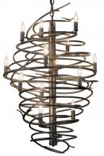 Meyda Blue 181100 - 24&#34;W Cyclone 13 LT Chandelier