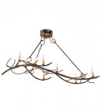 Meyda Blue 181655 - 44&#34;L Winter Solstice 8 LT Oblong Chandelier