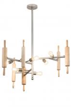 Meyda Blue 183551 - 41&#34; Wide Alva Kavel 6 Light Chandelier