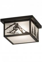 Meyda Blue 188346 - 12" Square Hyde Park Alpine Flushmount