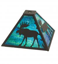 Meyda Blue 188739 - 12" Square Moose Shade