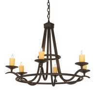 Meyda Blue 196944 - 36&#34; Wide Octavia 6 LT Chandelier