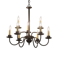 Meyda Blue 199600 - 24" Wide Ean 2 Tier 9 LT Chandelier