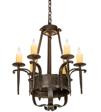 Meyda Blue 204205 - 24&#34; Wide Costello 6 Light Chandelier