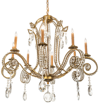 Meyda Blue 204918 - 40&#34; Wide Lucerne 8 Light Chandelier