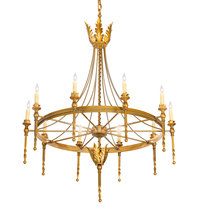 Meyda Blue 211956 - 36&#34; Wide Amaury 10 Light Chandelier