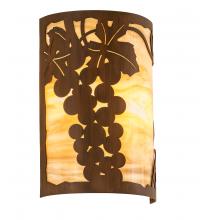 Meyda Blue 213910 - 8&#34; Wide Grape Ivy Wall Sconce