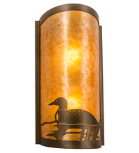 Meyda Blue 214484 - 9&#34; Wide Loon Wall Sconce