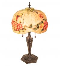 Meyda Blue 217667 - 25&#34; High Puffy Butterfly & Flowers Table Lamp