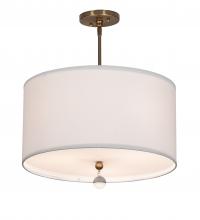 Meyda Blue 219402 - 18&#34; Wide Cilindro Textrene Pendant