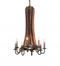 Meyda Blue 219855 - 20" Wide Barrel Stave Madera 8 Light Chandelier