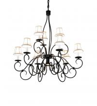 Meyda Blue 221766 - 36&#34; Wide Grace 10 Light Two Tier Chandelier