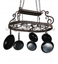 Meyda Blue 226654 - 38&#34; Long Neo Pot Rack