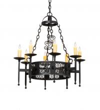 Meyda Blue 228282 - 28&#34; Wide Toscano 8 Light Chandelier