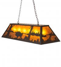 Meyda Blue 229016 - 48&#34; Long Buffalo Oblong Pendant