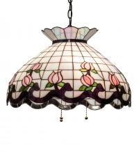 Meyda Blue 232764 - 20&#34; Wide Roseborder Pendant