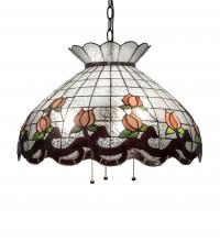 Meyda Blue 232769 - 20&#34; Wide Roseborder Pendant