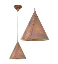 Meyda Blue 23303 - 10&#34; Wide Cone Rivet Pendant