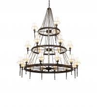 Meyda Blue 233662 - 56&#34; Wide Amaury 21 Light Three Tier Chandelier