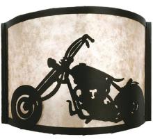 Meyda Blue 23826 - 12&#34;W Motorcycle Wall Sconce