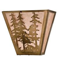 Meyda Blue 23937 - 13"W Tall Pines Wall Sconce