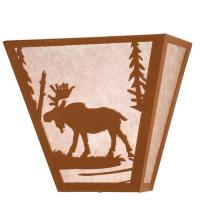 Meyda Blue 23946 - 13&#34; Wide Moose Creek Wall Sconce