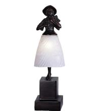 Meyda Blue 24116 - 16&#34; High Silhouette Lady with Bouquet Accent Lamp