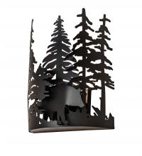 Meyda Blue 241558 - 11&#34; Wide Bear Through the Trees Wall Sconce