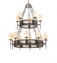 Meyda Blue 244797 - 48" Wide Toscano 15 Light Two Tier Chandelier