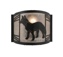 Meyda Blue 247049 - 12&#34; Wide Fox on the Loose Left Wall Sconce