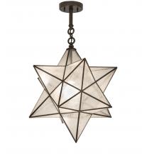 Meyda Blue 249905 - 21&#34; Wide Moravian Star Semi-Flushmount